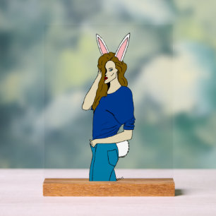 女 アクリルサイン