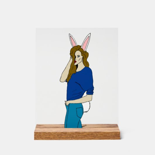 女 アクリルサイン (正面)