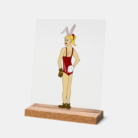 女 アクリルサイン (傾斜)