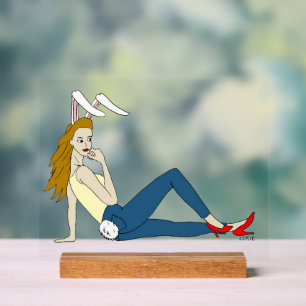 女 アクリルサイン