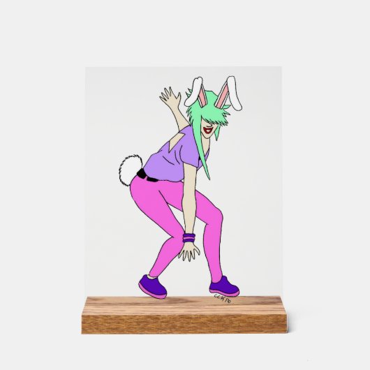 女 アクリルサイン (正面)