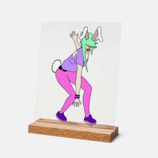 女 アクリルサイン (傾斜)