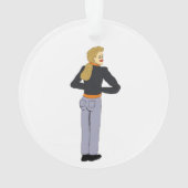 女 オーナメント (裏面)