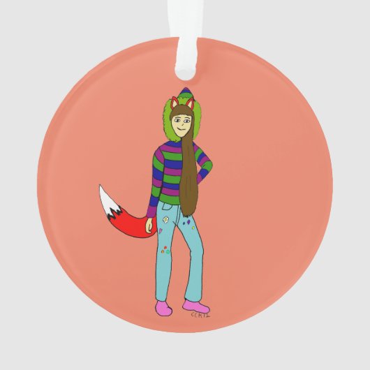 女 オーナメント (裏面)