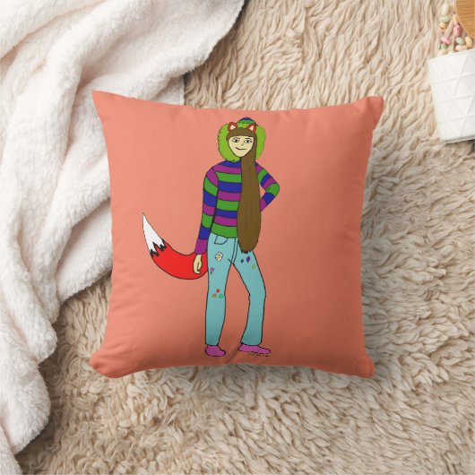 女 クッション (ブランケット)