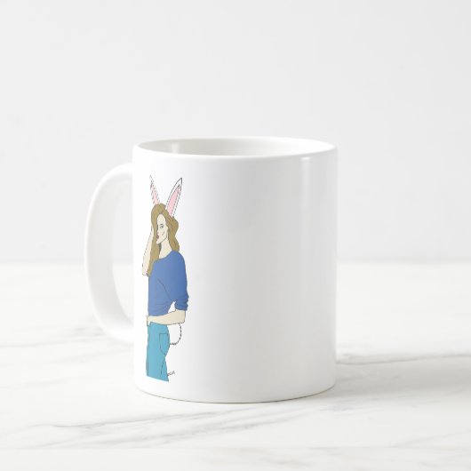 女 コーヒーマグカップ (正面左)