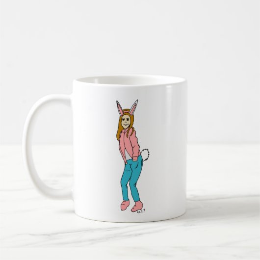 女 コーヒーマグカップ (左)