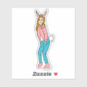 女 シール (シート)