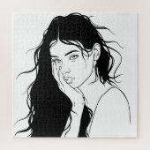 女 ジグソーパズル (縦)