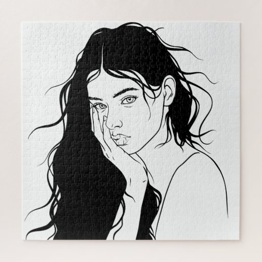 女 ジグソーパズル (縦)