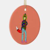 女 セラミックオーナメント (右)
