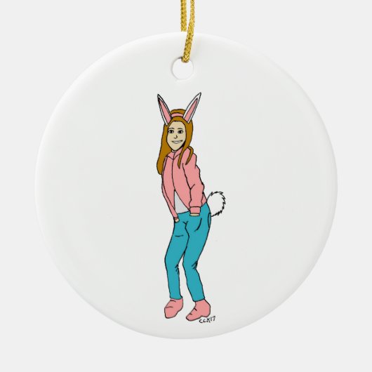 女 セラミックオーナメント (正面)