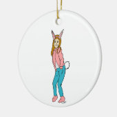 女 セラミックオーナメント (左)