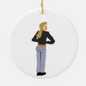 女 セラミックオーナメント (裏面)