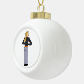 女 セラミックボールオーナメント (右)