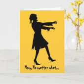 『女・ゾユーモアのあるンビ・マザー・デイ』 カード (黄色い花)
