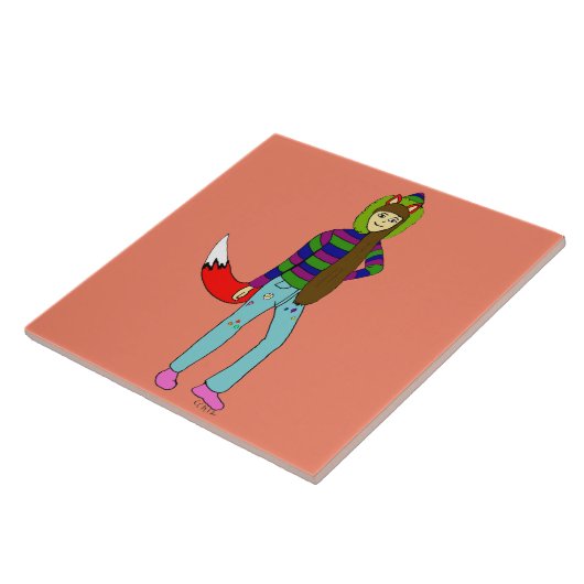 女 タイル (側面)