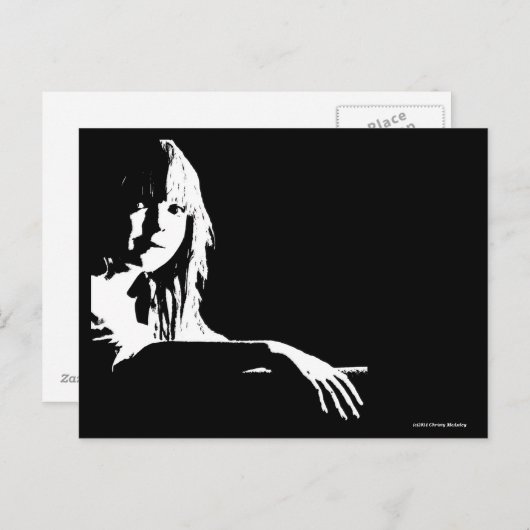 女 ポストカード (正面/裏面)