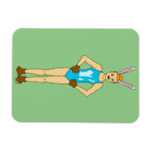 女 マグネット (横)