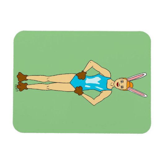 女 マグネット (横)