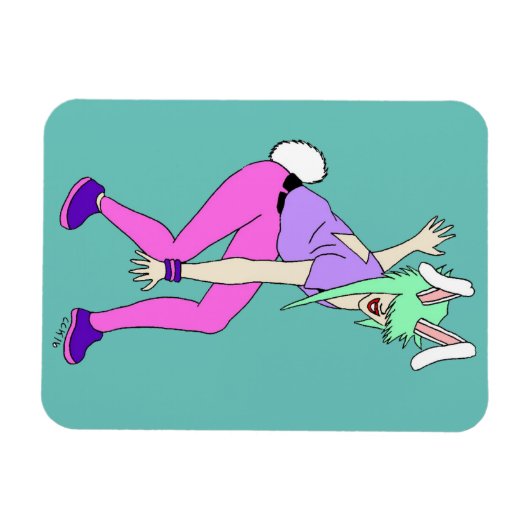 女 マグネット (横)