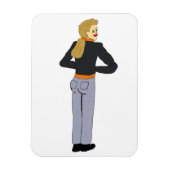 女 マグネット (縦)