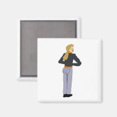 女 マグネット (正面/裏面)