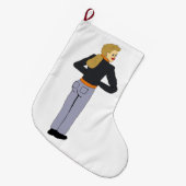 女 ラージクリスマスストッキング (正面 (吊り時))