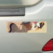 女,国貞女性，国貞，浮世絵 バンパーステッカー (車上)
