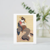 女,国貞女性，国貞，浮世絵 ポストカード (スタンド正面)