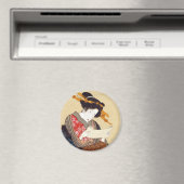 女,国貞女性，国貞，浮世絵 マグネット (インサイチュ (食洗機))