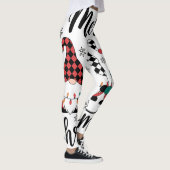 女‎性のクリスマスレッグ レギンス (右)