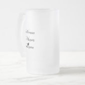 「女、戦士、女王よ!」 フロストガラス フロストグラスビールジョッキ (正面左)