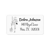 「女、戦士、女王」 ラベル (正面)