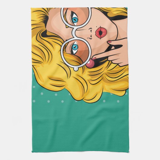 女#1 キッチンタオル (縦)