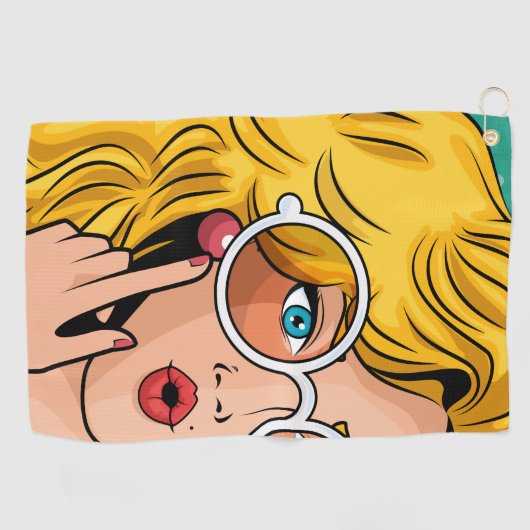 女#1 ゴルフタオル (横)