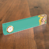 女#1 デスクネームプレート (側面)