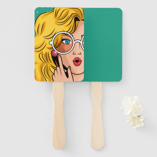 女#1 ハンドファン (正面&裏面)