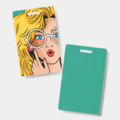 女#1 バッジ (Front & Back)