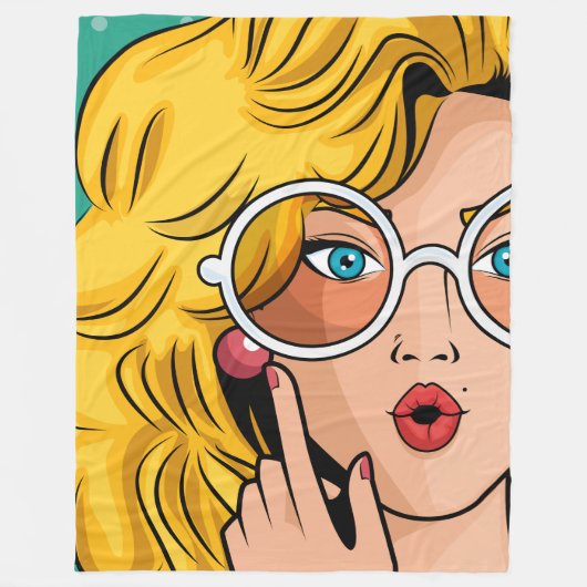 女#1 フリースブランケット (正面)