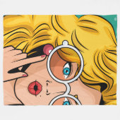 女#1 フリースブランケット (正面(横))