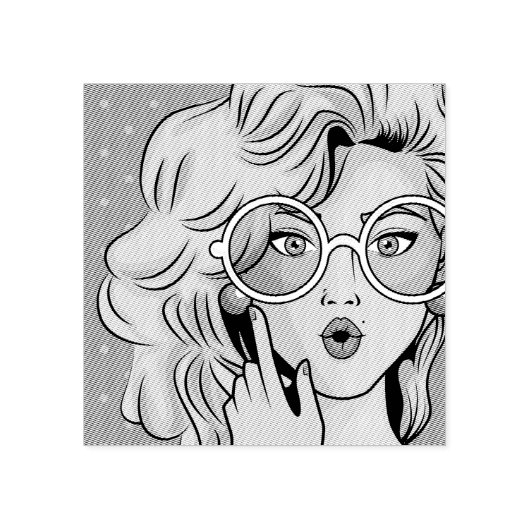 女#1 ラバースタンプ (インプリント)