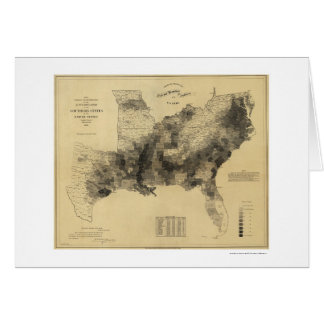 奴隷の人口地図1861年