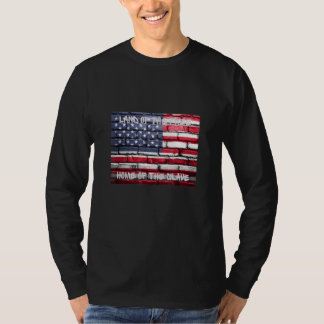 奴隷の自由な家の土地 Tシャツ