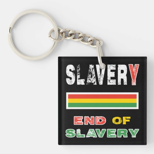 奴隷制度の終わり キーホルダー (正面)