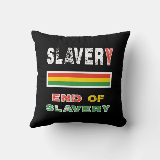 奴隷制度の終わり クッション (裏面)