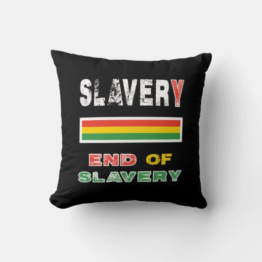 奴隷制度の終わり クッション (正面)