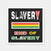 奴隷制度の終わり スタンダードカクテルナプキン (正面)