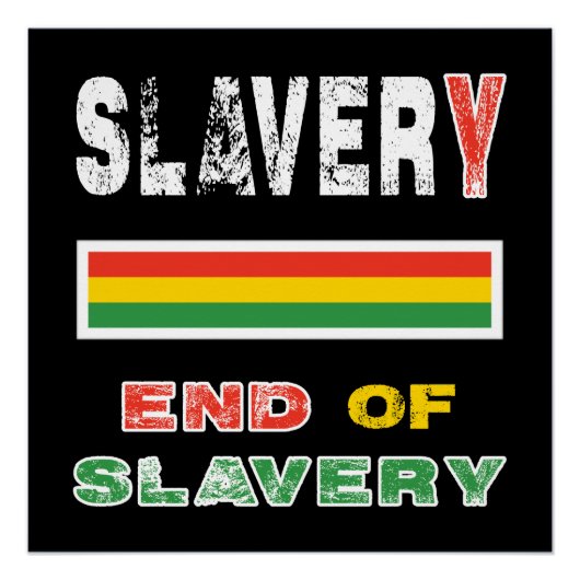 奴隷制度の終わり ポスター (正面)