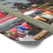 奴隷都市エルミナ港、ガーナ、西アフリカ ポスター (角)